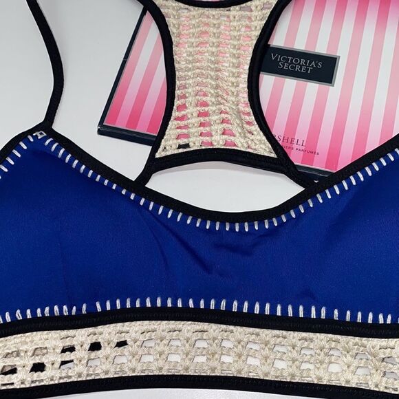 🔥🏖VICTORIA SECRET  swimsuit The Fabulous/push-up  cheeky  New - Picture 5 of 7